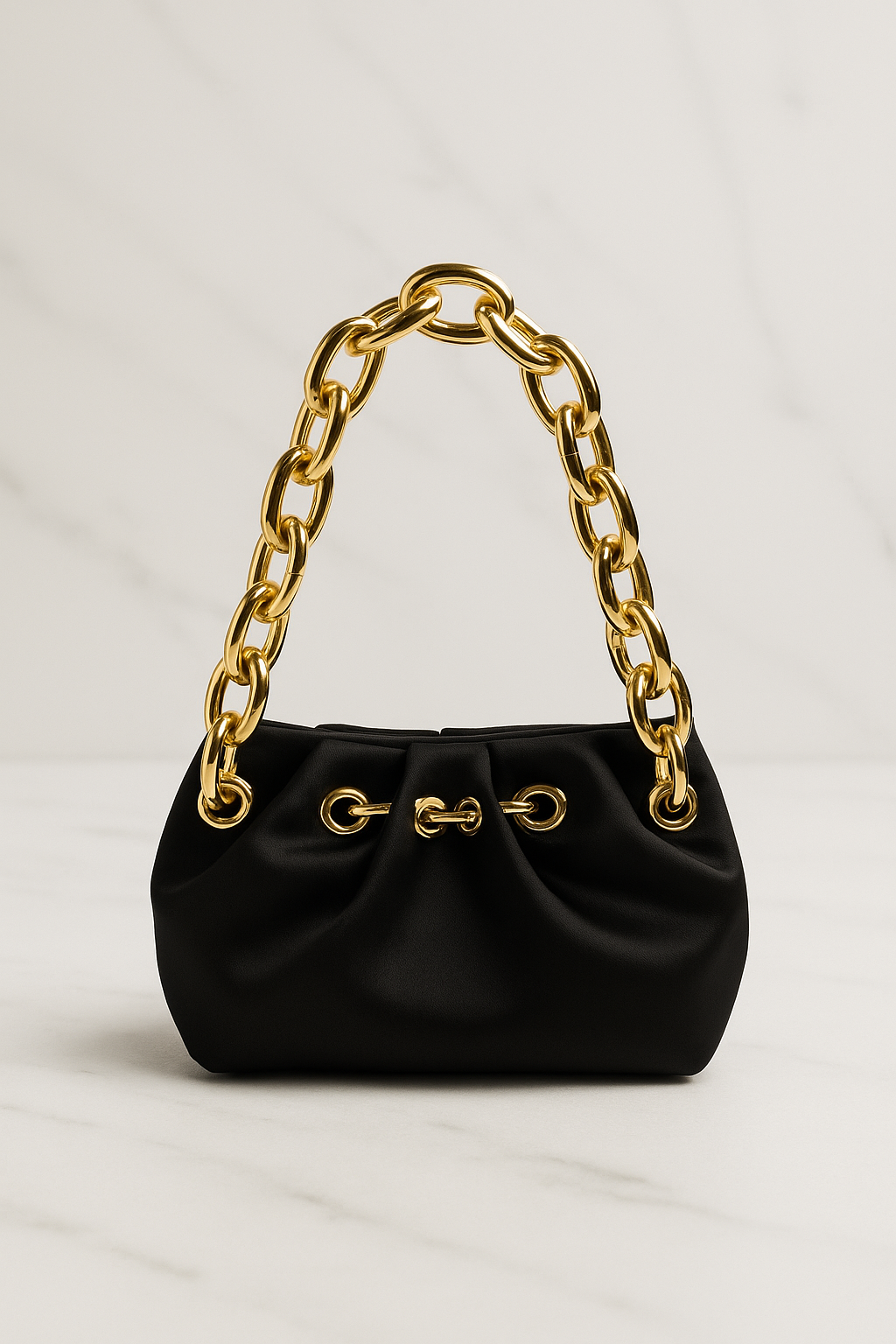 Black Satin Bag